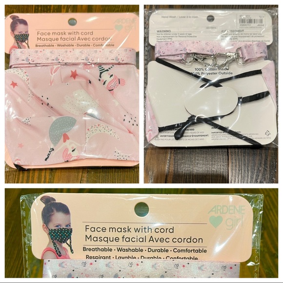 3️⃣3/25 ARDENE Kids masks with lanyard (Ballerina) - Picture 4 of 4